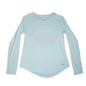 Under Armour Women XS Light Blue Whisperlight Open Back Shirt